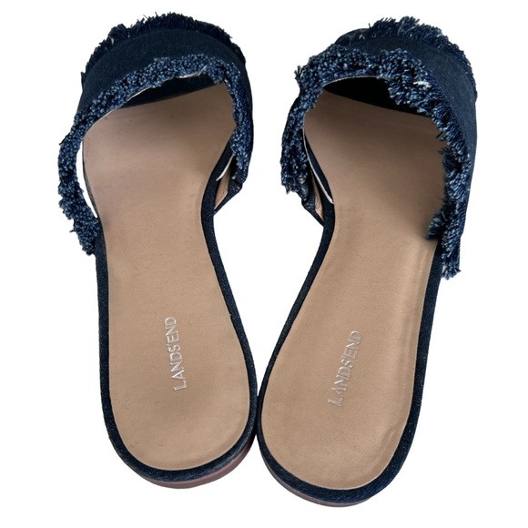 Land’s End denim slides Sz 11M.  Worn once. - Picture 4 of 7